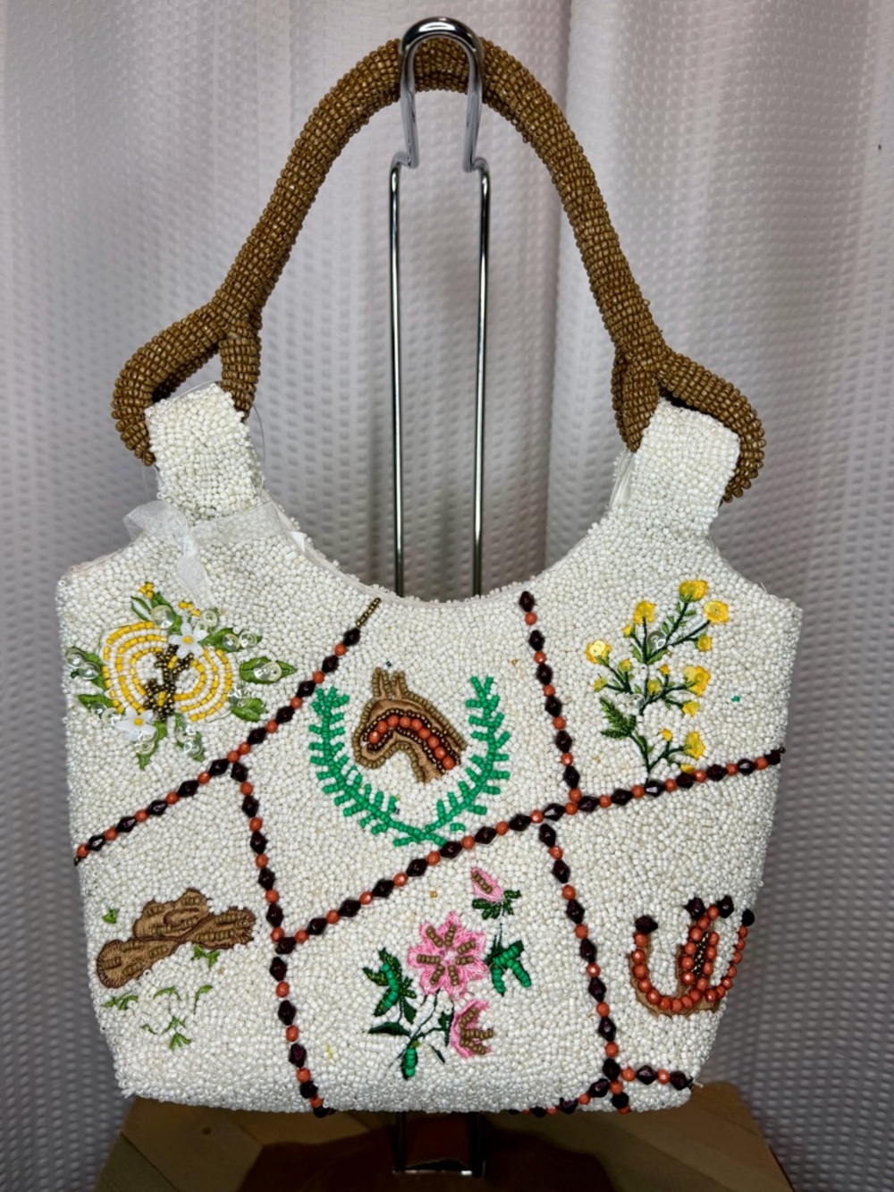 Viral Beaded Western Tote Bag!!